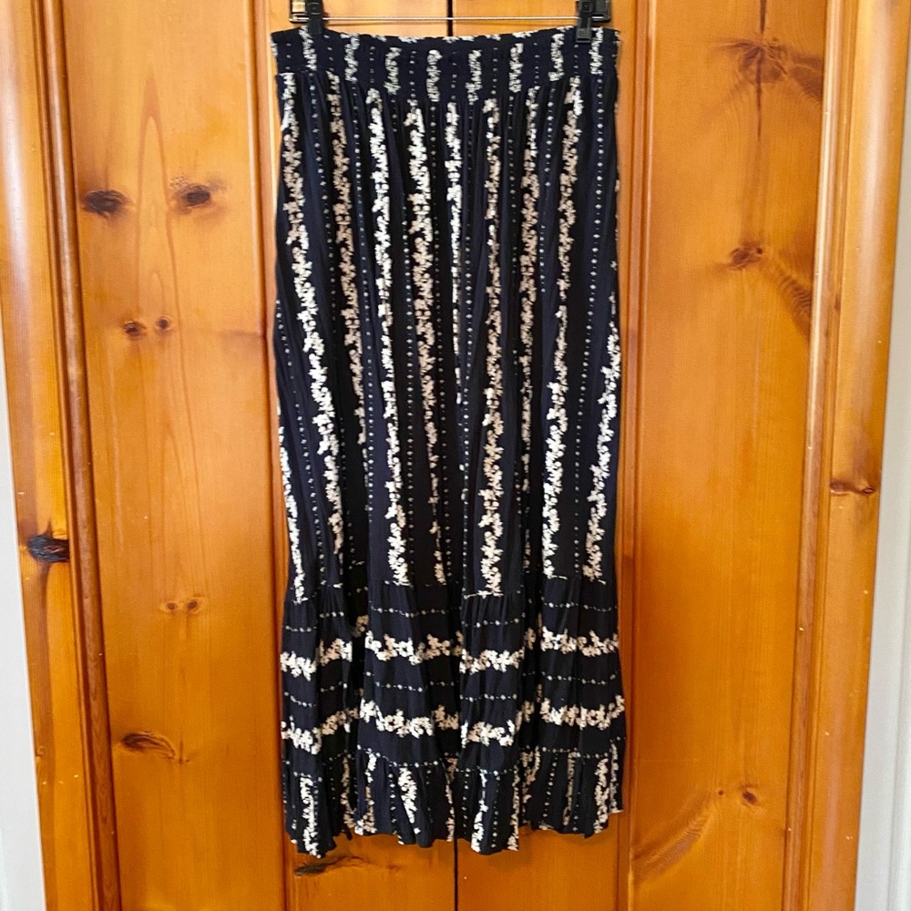 Free People Black and White Long Sleeve Maxi Dress Set Large - Picture 13 of 14